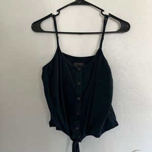 Navy Blue Tie Up Tank